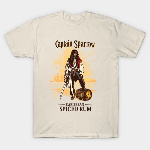 Captain Sparrow T-Shirt by Daletheskater